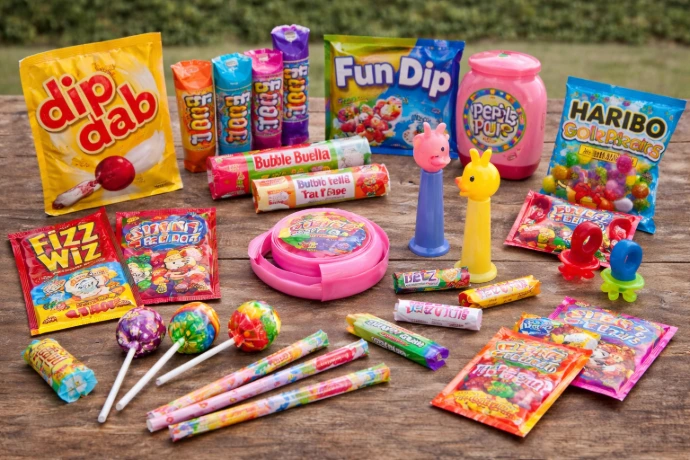 petits bonbons, et confiserie fêtes des enfants 80
