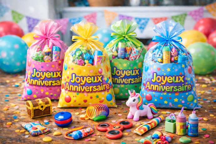 sachet joyeux anniversaire pour les enfants