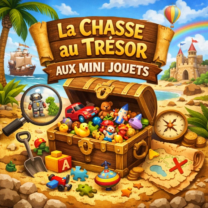la chasse aux petits jouets