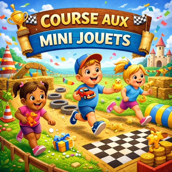 la course aux mini jouets