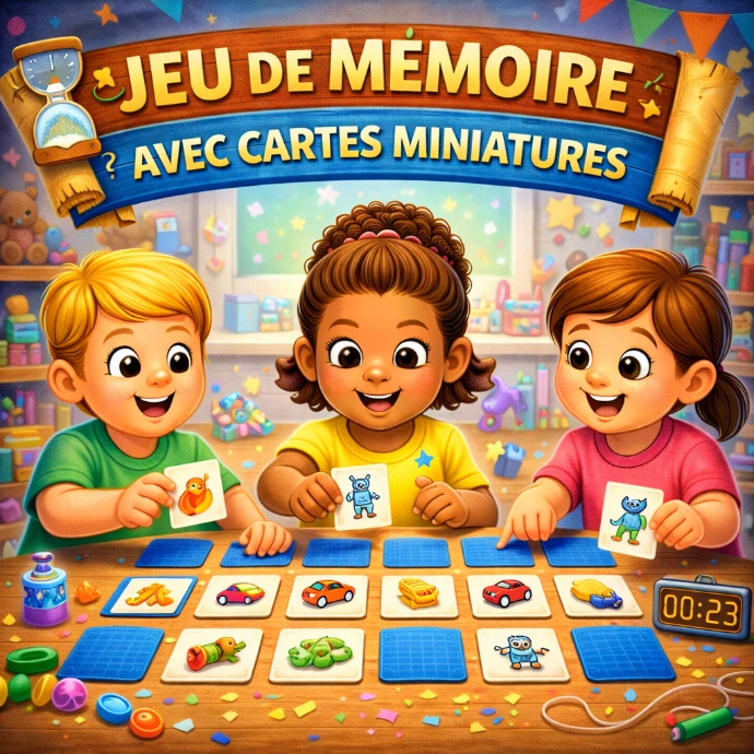 jeu de mémoire spécial jouets et cadeaux