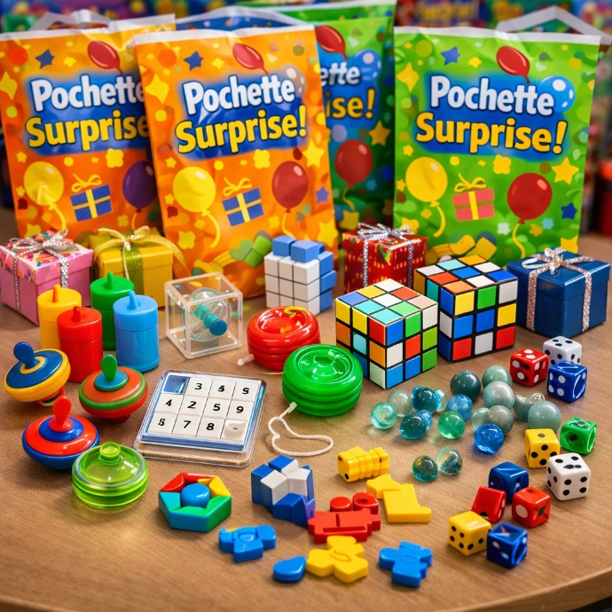 Goodies pour des pochettes surprises