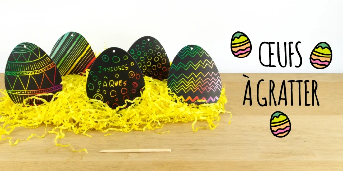 oeufs à gratter actvité créatif