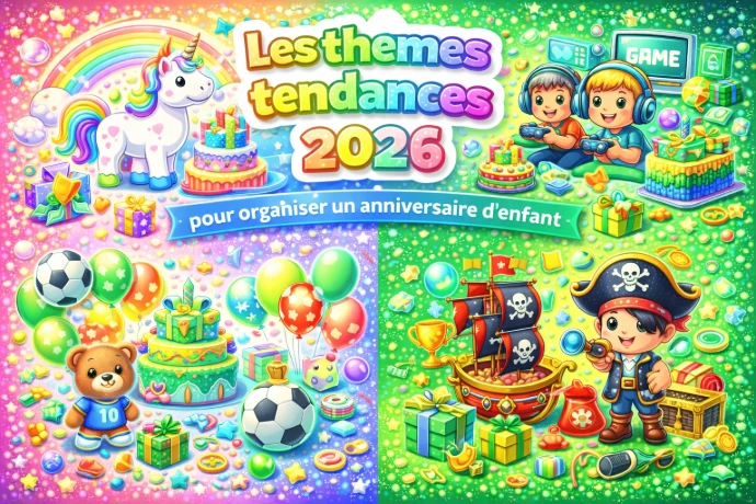idées thème anniversaire enfant 2026
