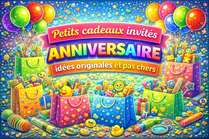 petits cadeaux anniversaires invités