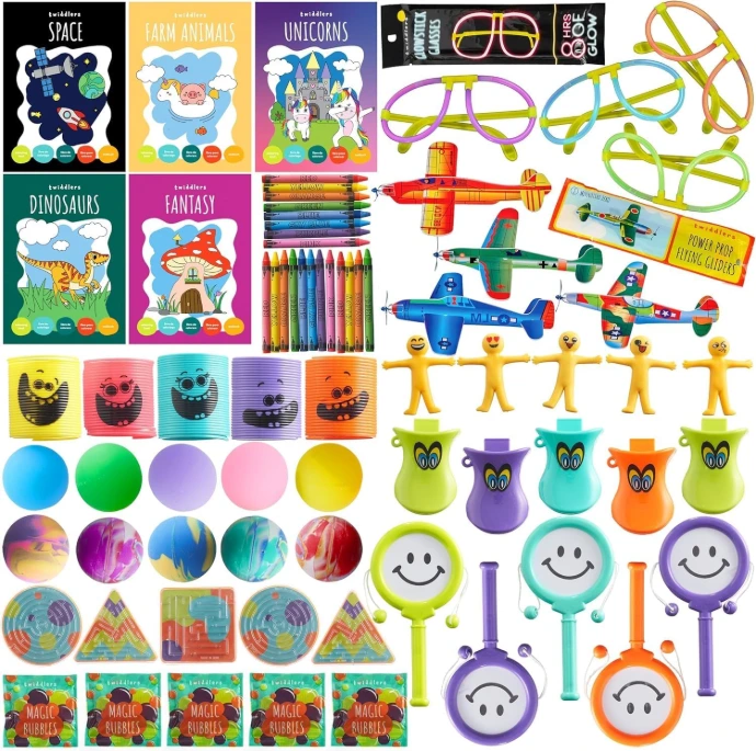 lot 60 petits joiuets pour sac cadeaux