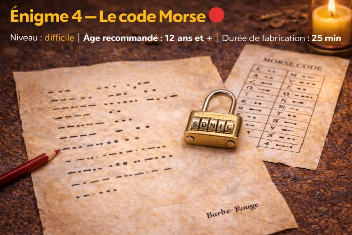 code morse jeu escape game