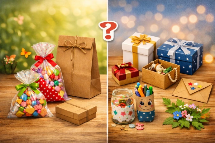 sachet ou boîte ? le meilleur pour une pochette surprise