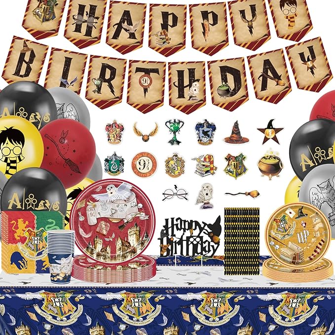 Kit de décoration pour anniversaire esprit Harry Potter