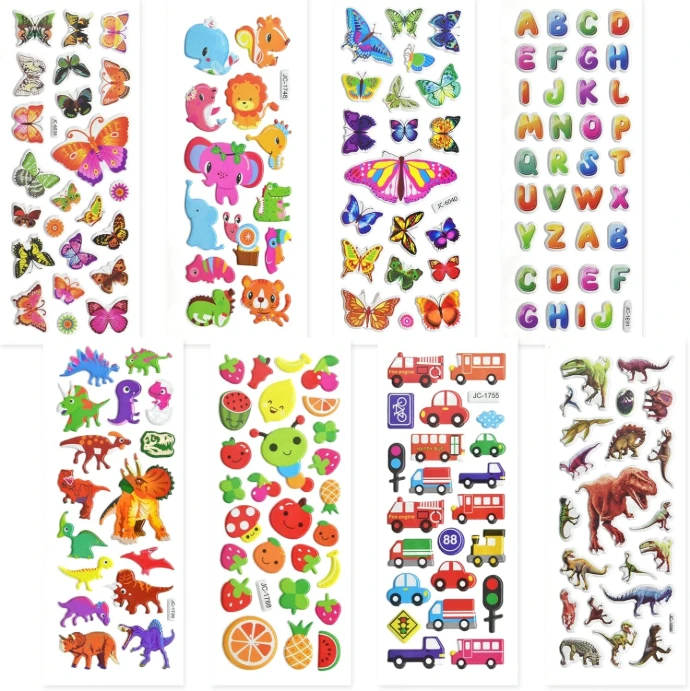 lot de 550 stickers thèmes varies pour les enfants
