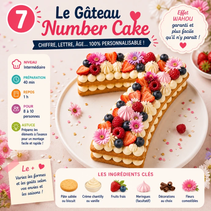 recette gâteau number cake pour anniversaire