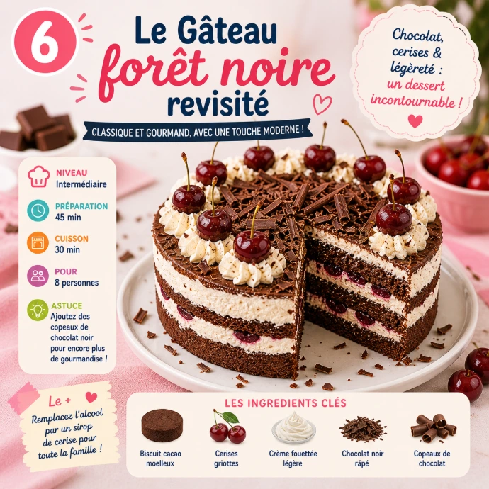 recette revisitée de la forêt noire