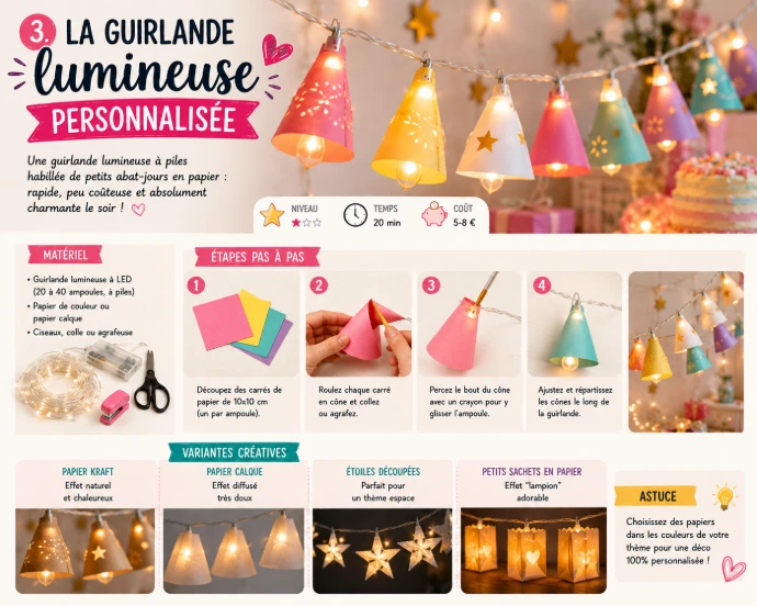 tuto guirlande lumineuse