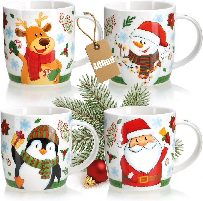 Mug décoré de Noël pour les enfants