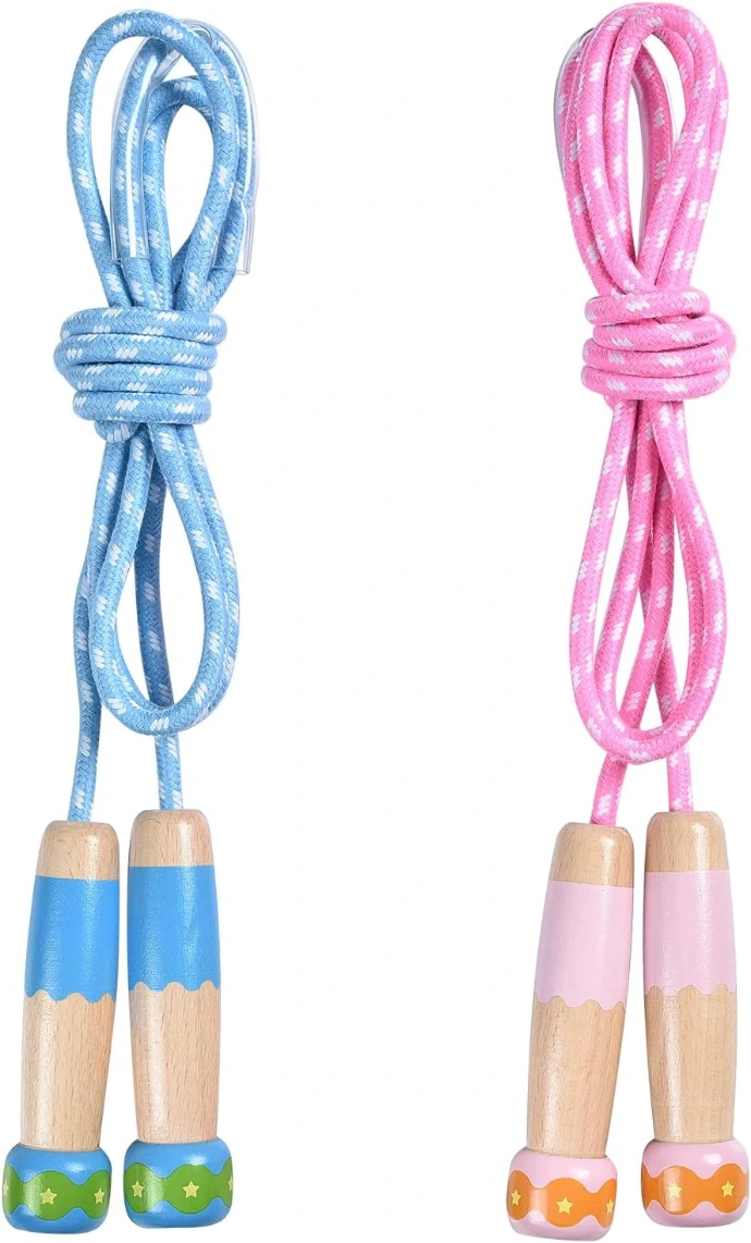 Corde à sauter bleu ou rose